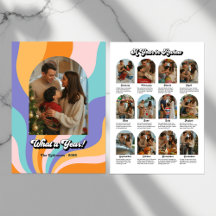 レトロな年を振り返る ホリデー フォト