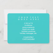 レトロな幸福な退職 招待状 (裏面)