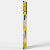 レトロな幾何学模様 イエローとピンク Case-Mate iPhoneケース (裏面 / 右)