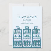 レトロな建物による青い動きの発表 招待状 (正面)