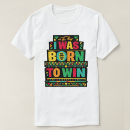 レトロな引用アート「私は勝つために生まれた」 Tシャツ