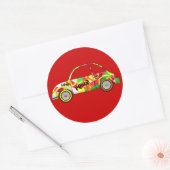 レトロな愛と平和 ステッカー 60年代 70年代 車 (封筒)