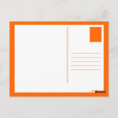 レトロな愛ストライプ ポストカード (裏面)