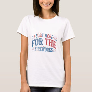 レトロな愛国心あふれる花火大会 Tシャツ