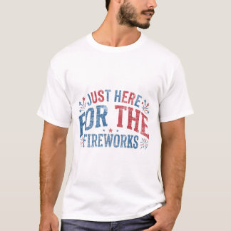 レトロな愛国心あふれる花火大会 Tシャツ