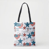 レトロな愛国心 Faith Freedom Liberty トートバッグ (正面)