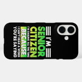 レトロな感じでシニア世代がいつもニコニコ Case-Mate iPhoneケース (裏面 (横))
