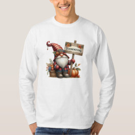 レトロな感漂うハロウィンのかぼちゃの水彩画の秋 Tシャツ