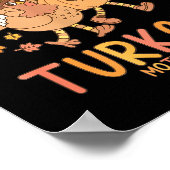 レトロな感謝祭の母親と赤ちゃんと産後の看護師の相棒 ポスター (角)