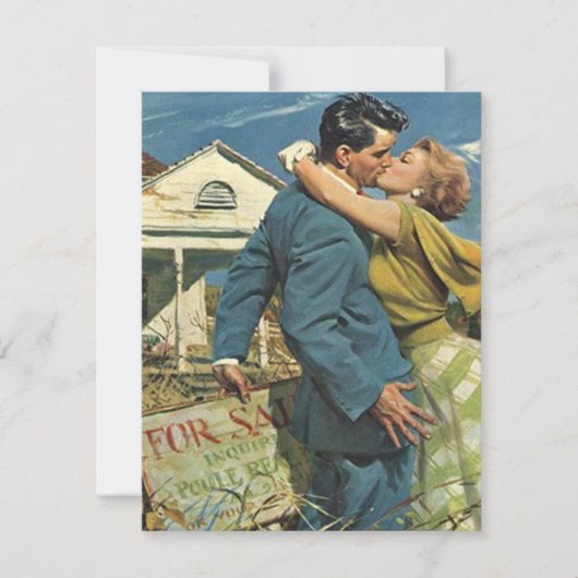 レトロな我が家発見! お引越しのお知らせ 案内状 (正面)