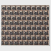 レトロな手動タイプライター ラッピングペーパー (フラット)