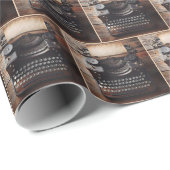 レトロな手動タイプライター ラッピングペーパー (ロールコーナー)