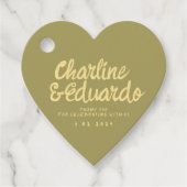 レトロな手書きグリーンフェアタグ フェイバータグ (正面)