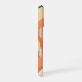 レトロな抽象的な海の泡 iPhone 16ケース (右側面)