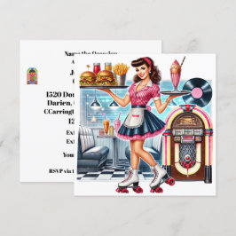 レトロな招待状 招待状