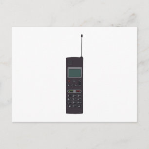 レトロな携帯電話 ポストカード
