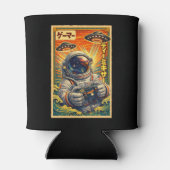 レトロな日本風UFO宇宙飛行士ガメラー 缶クーラー (裏面)
