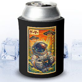 レトロな日本風UFO宇宙飛行士ガメラー 缶クーラー