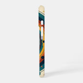 レトロな日食 iPhone 16ケース (左側面)