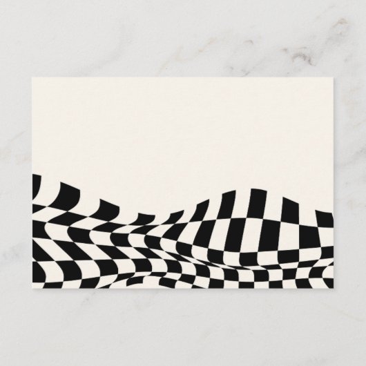 レトロな旧家のチェック柄 ソングリクエスト エンクロージャーカード (裏面)