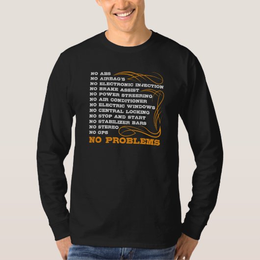 レトロな旧式車  Tシャツ (正面)