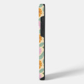 レトロな春の花 iPhoneケース (左側面)