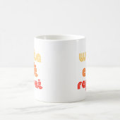 レトロな書編集の繰り返し コーヒーマグカップ (中央)