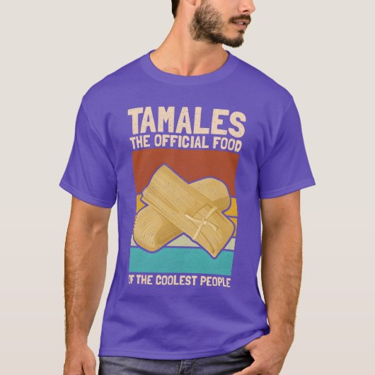 レトロな最強のタマレス料理 Tシャツ (正面)