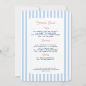 レトロな最後の沿岸コースト独身最後の週末 招待状 (裏面)