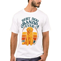 レトロな最高の犬のおじいちゃんゴールデンレトリバーTシャツ