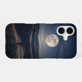 レトロな月明かりの丘 iPhone 16ケース (裏面横)