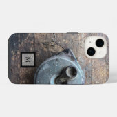 レトロな木目調の男らしい木製iPhoneケース iPhoneケース (裏面横)