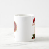 レトロな木製クリスマス文字Pイルミネーション コーヒーマグカップ (中央)