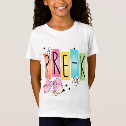 レトロな未就学児向けデザイン Tシャツ (正面)