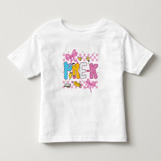 レトロな未就学児  トドラーTシャツ (正面)