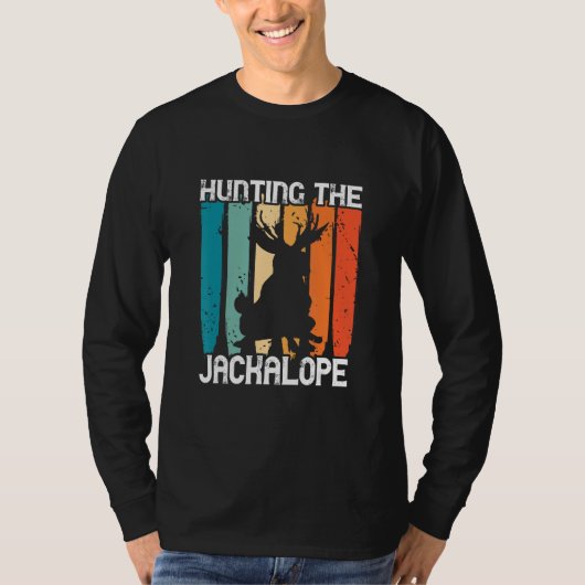 レトロな未知の生物の研究 ジャッカロープ狩り 隠棲生物 Tシャツ (正面)