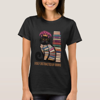 レトロな本の愛好家のためのプリントTシャツ 女性 男性 Tシャツ