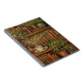 レトロな本好きアート ノートブック (右側)