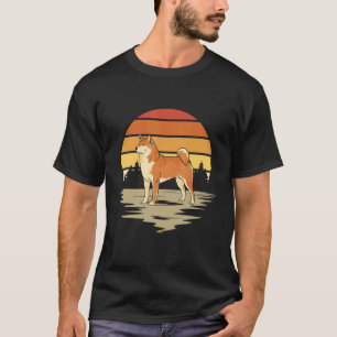 レトロな柴犬 和風 柴犬 ヴィンテージ 1 Tシャツ