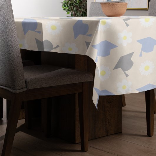 レトロな桃の卒業式 テーブルクロス