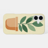 レトロな植木鉢 iPhone 16ケース (裏面横)