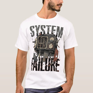 レトロな機械のシステム障害インダストリアルグラフィック Tシャツ