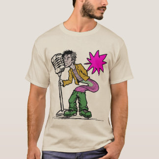 レトロな歌唱表現主義アートデザイン Tシャツ