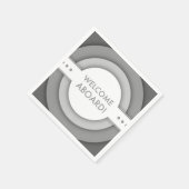 レトロな歓迎 スタンダードカクテルナプキン (角)