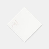 レトロな気まぐれなMartini手書きカスタムイニシャル スタンダードカクテルナプキン (角)