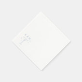 レトロな気まぐれなMartini手書きカスタムイニシャル スタンダードカクテルナプキン (角)