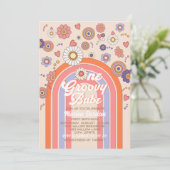 レトロな水彩画のグッズでベイビーをお祝いしよう 招待状 (スタンド正面)