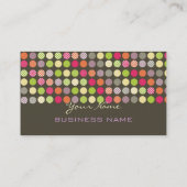 レトロな水玉模様 名刺 (裏面)