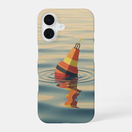 レトロな浮き標 iPhone 16ケース (裏面)
