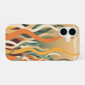 レトロな海の植物 iPhone 16ケース (裏面横)
